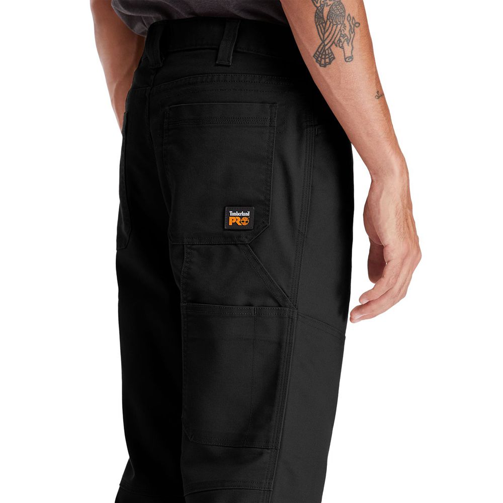 Timberland Mens Pants PRO® 8 Series Utility with Knee Overlay - Black - India CE3218945